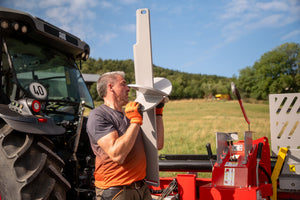 Lancman XTRA 21 Horizontalspalter auf Fahrwerk