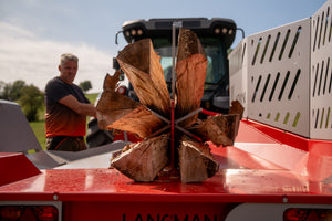Lancman XTRA 21 Horizontalspalter auf Fahrwerk
